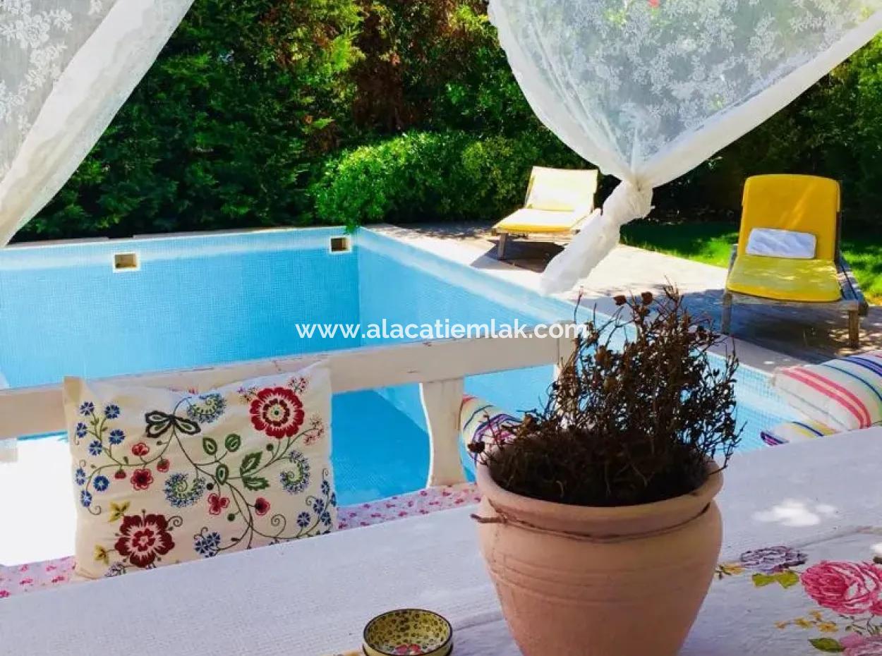 In Der Nähe Von Cesme Ayayorgiye Monatsmiete Freistehender Pool 3 1 Villa