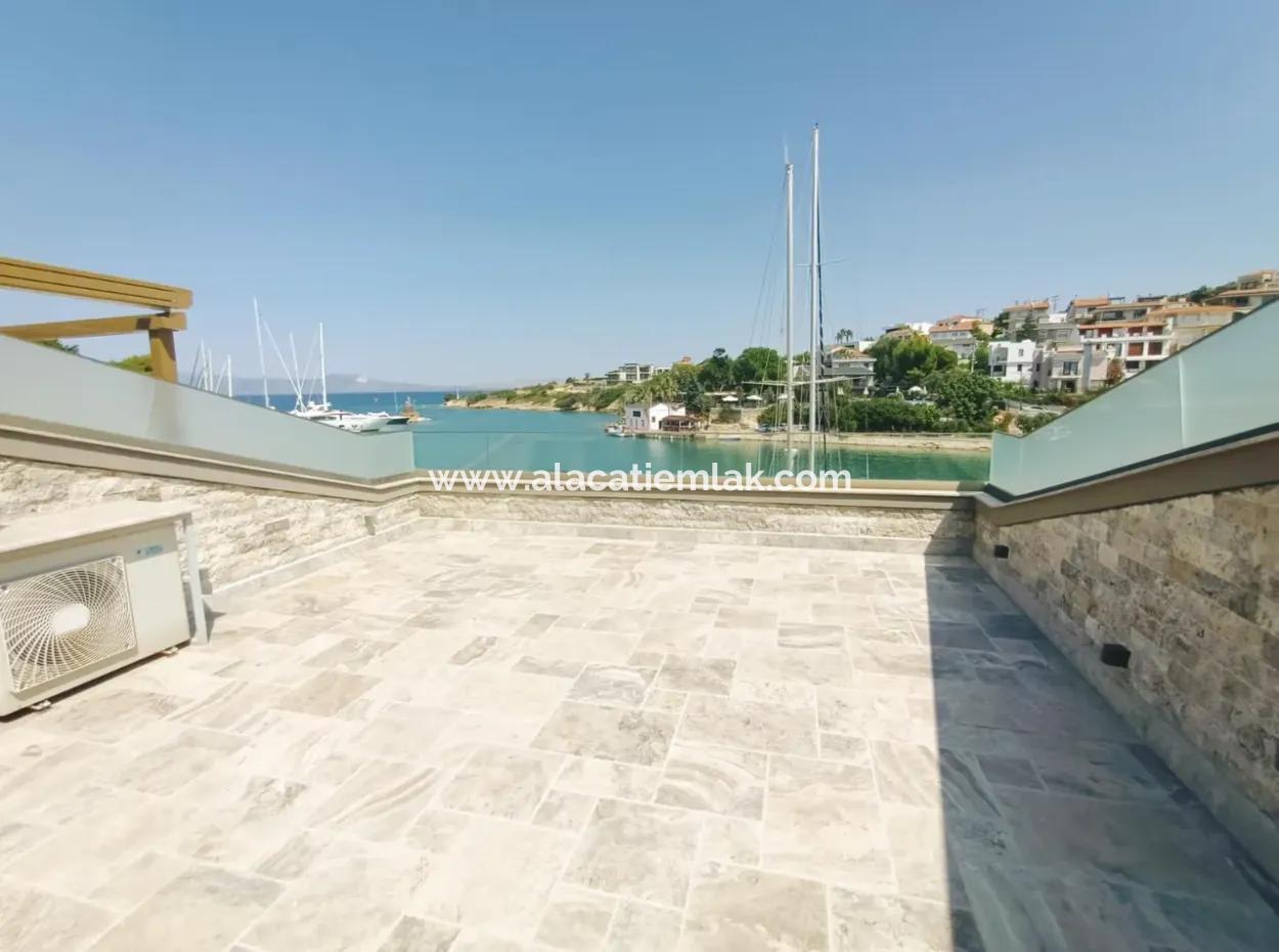 Double Double Apartment With Zero Sea View In Cesme Dalyan