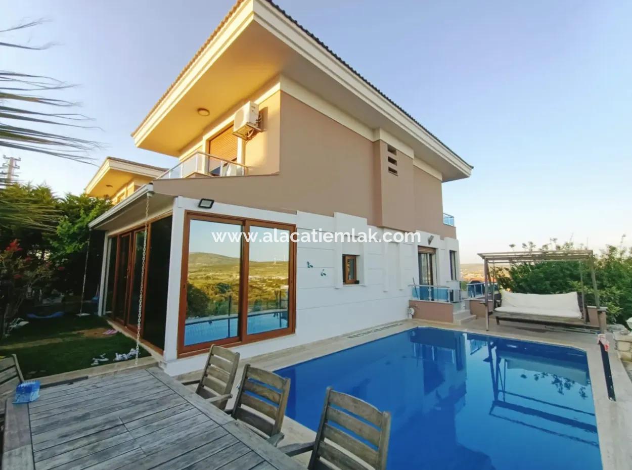 Seasonal Villa For Rent With Detached Pool In Cesme Alacati