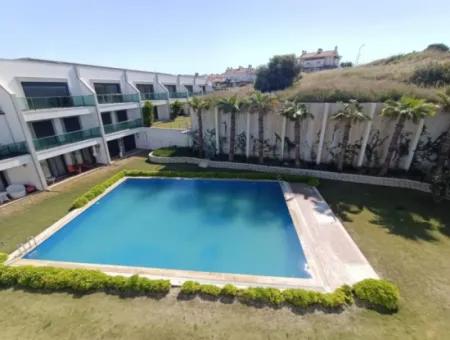 1 1 Residence Apartment With Pool For Monthly Rent In Çeşme Dalyan