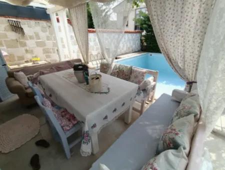 Close To Cesme Ayayorgiye Monthly Rental Detached Pool 3 1 Villa