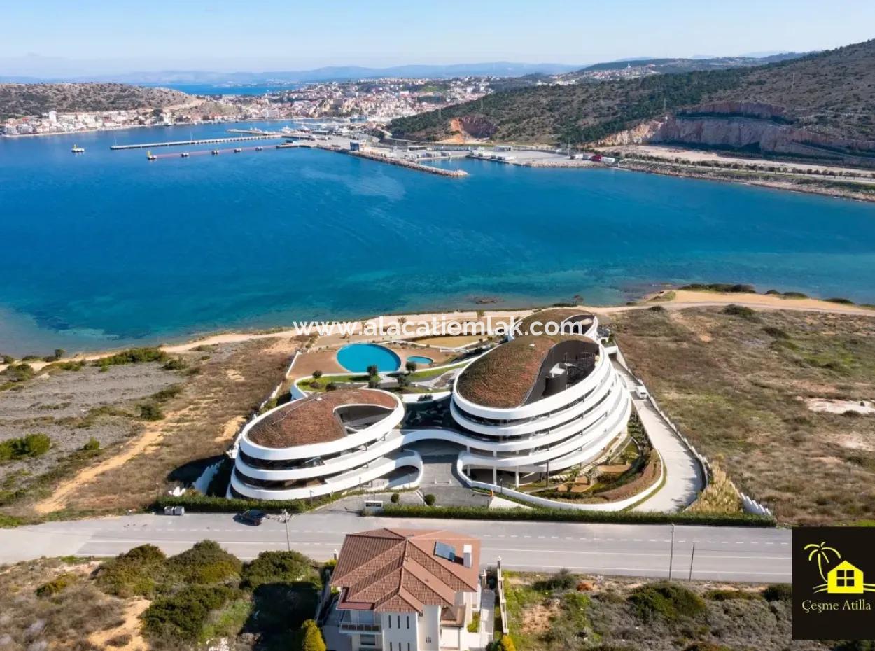 Çeşme Folkart Hill's Te Denize Sıfır 1+1 Aylık Kiralık Residence