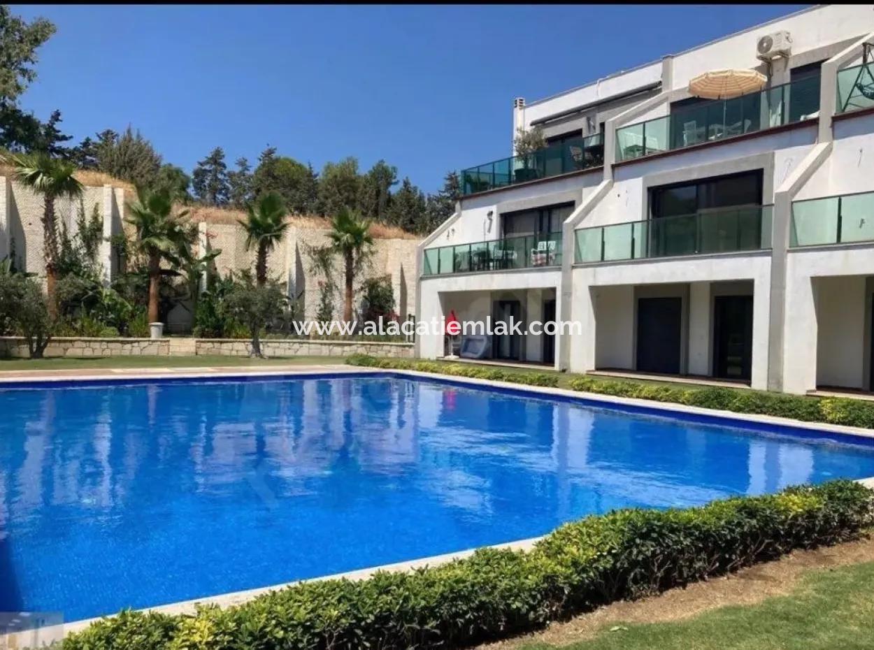 Çeşme Dalyan'da Ağustos Ayı Kiralık Havuzlu 1+1 Residence Daire