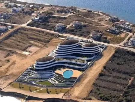 Çeşme Folkart Hill's Te Denize Sıfır 1+1 Aylık Kiralık Residence